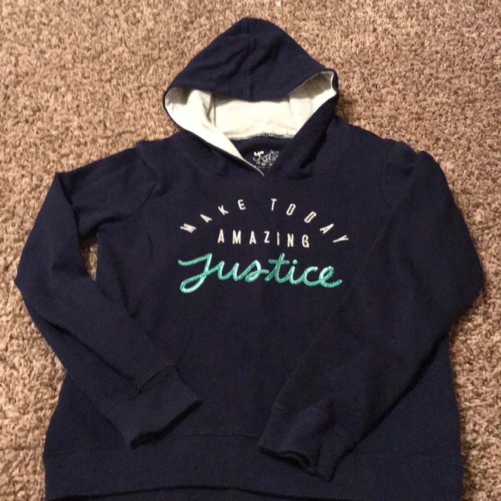 Gently used girls justice sweatshirt